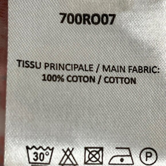 Carven Plaid & Clover Short Sleeved 100% Cotton Mini Dress - Red/White/Blue - S - Picture 10 of 10